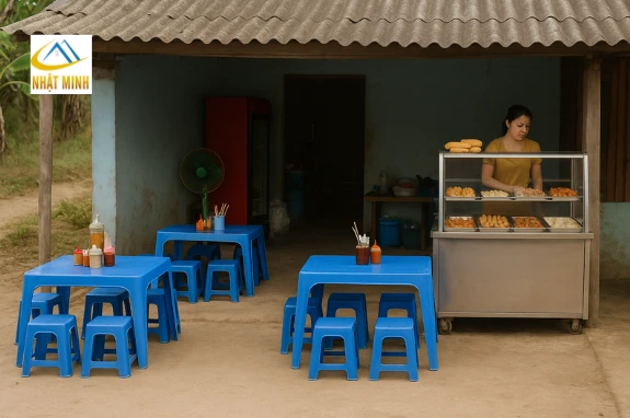 Quán ăn vặt ở quê