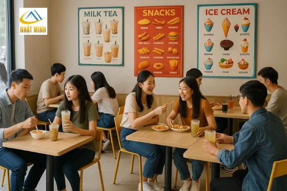 Quán ăn vặt sinh viên
