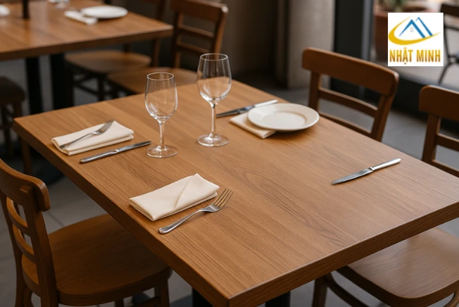 Setup bàn Âu đơn giản