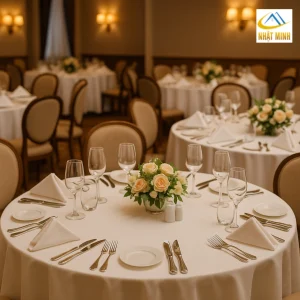 Setup bàn tiệc nhà hàng đúng chuẩn