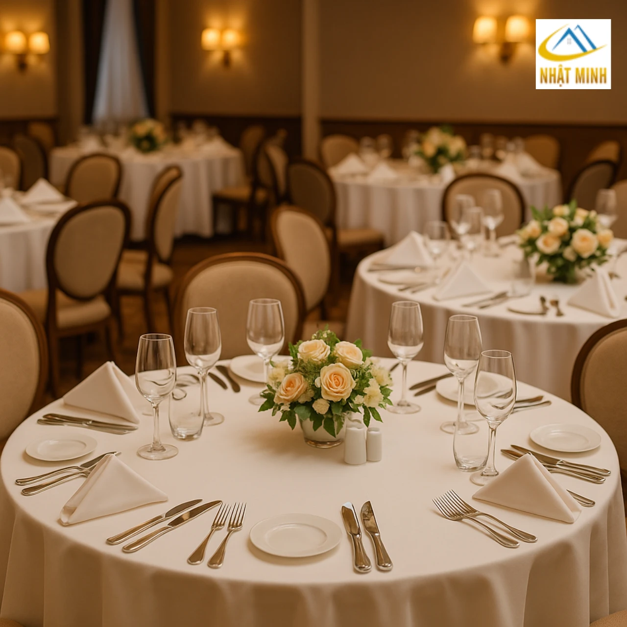 Setup bàn tiệc nhà hàng đúng chuẩn