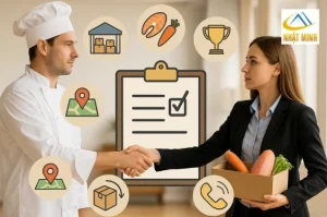 Tiêu chí lựa chọn nhà cung cấp thực phẩm cho nhà hàng