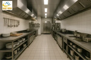 Setup bếp nhà hàng