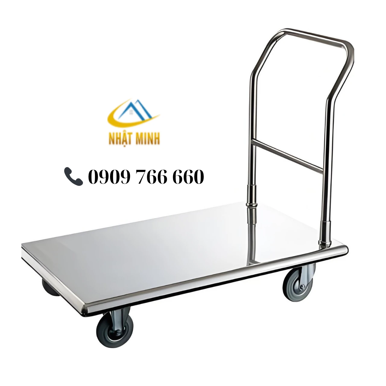 Xe đẩy hàng inox không gỉ