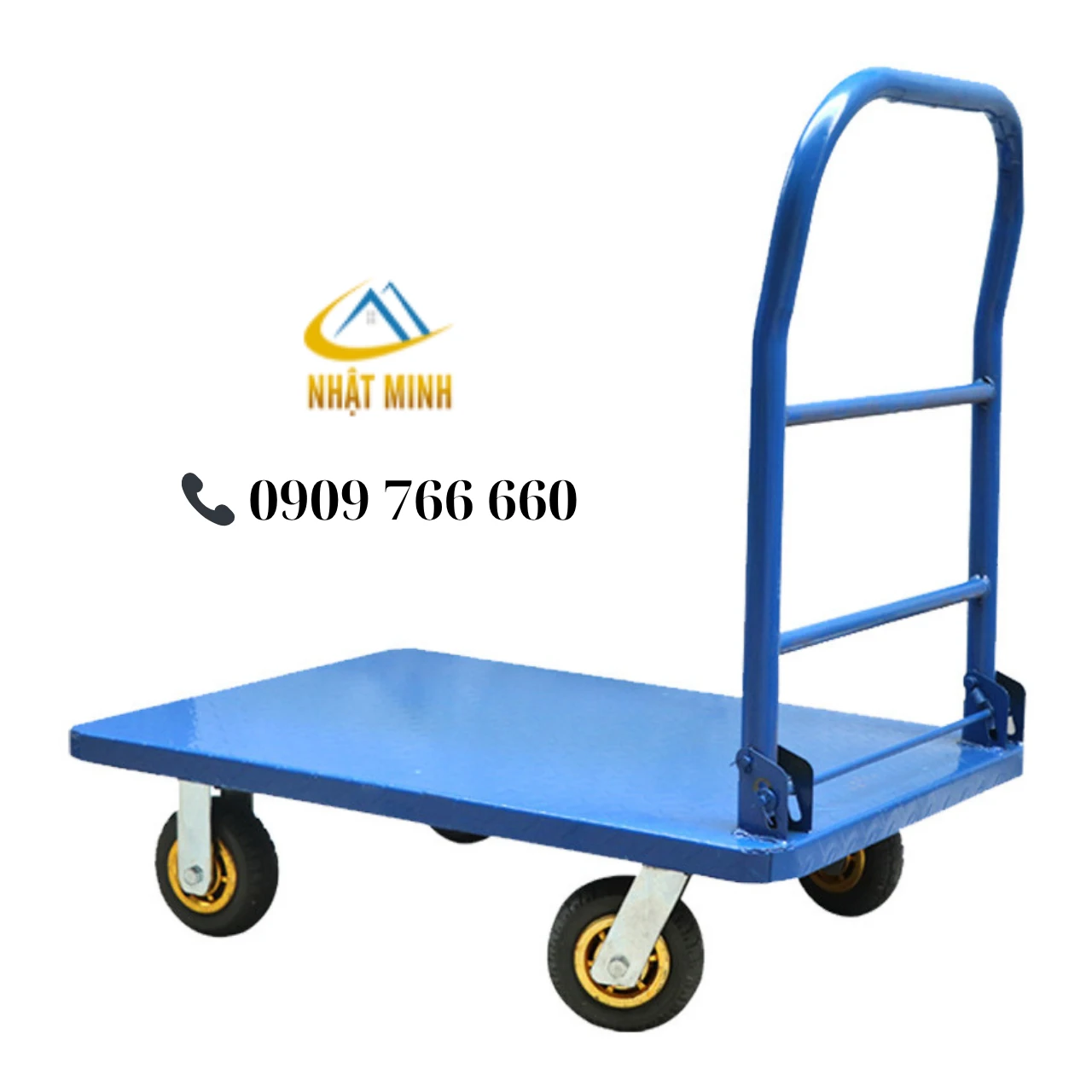 Xe đẩy hàng bằng sắt sơn chắc chắn