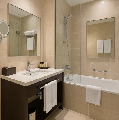 Phòng tắm khách sạn 3 sao