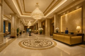Sảnh lễ tân - Tiêu chuẩn khách sạn 5 sao