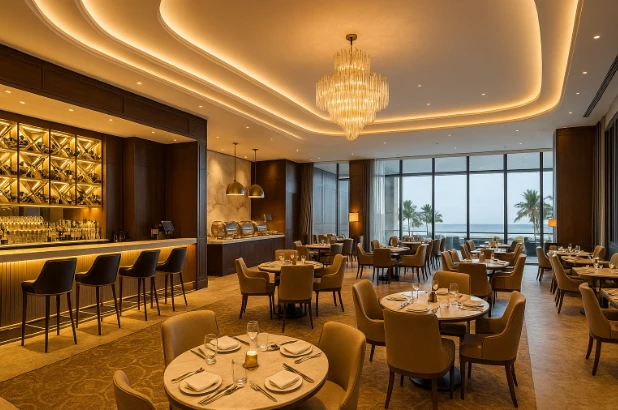 Khu nhà hàng – quầy bar khách sạn 5 sao