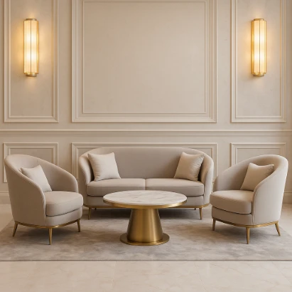 Bộ bàn ghế tiếp khách sảnh khách sạn