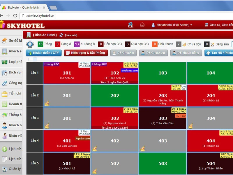 Phần mềm Sky Hotel