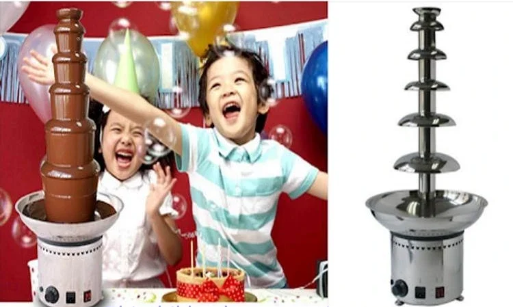 Tháp phun socola 6 tầng sang trọng