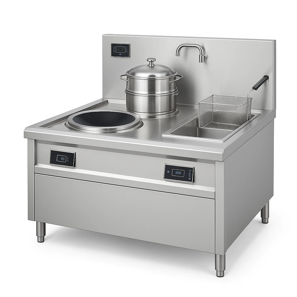 Bếp từ kết hợp hơi – hấp – chiên