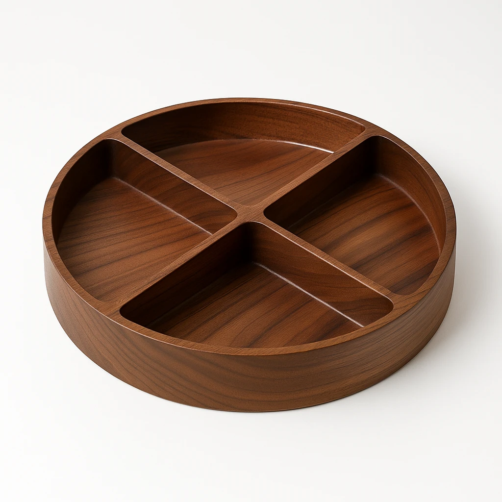 Khay ngày Tết gỗ óc chó