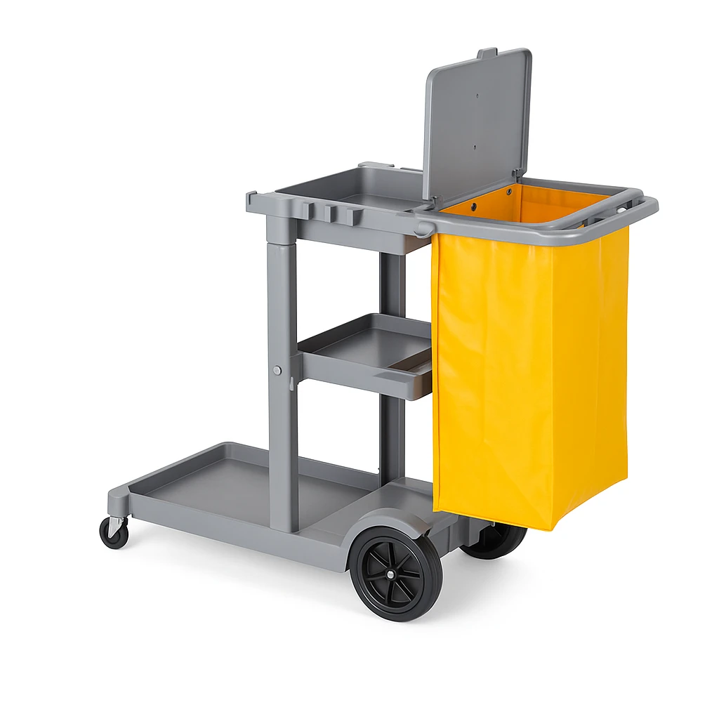 Xe đẩy vệ sinh khung nhựa cao cấp
