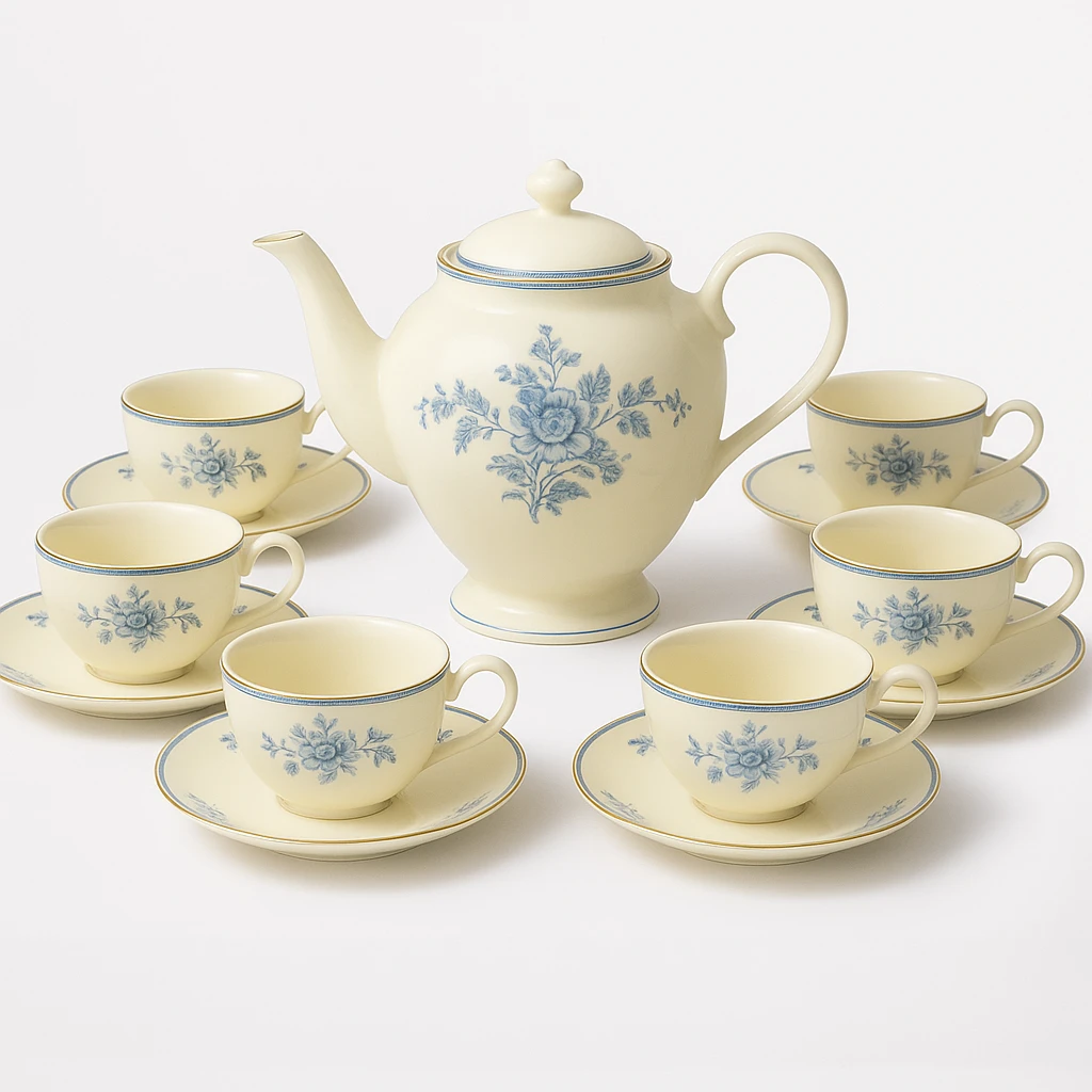 Bộ Trà Sứ Hoa Văn Pháp (French Elegance)