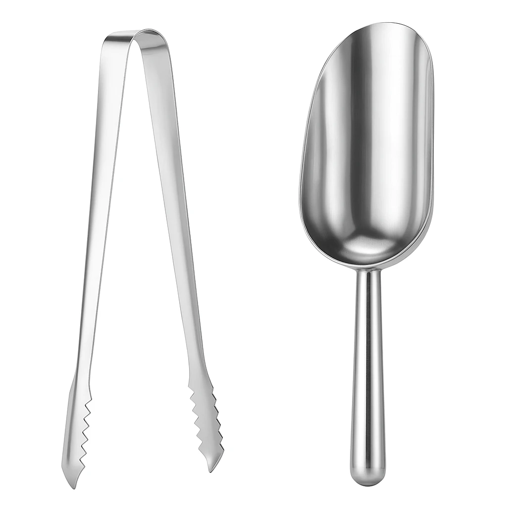 Ice Tong hoặc Ice Scoop – Kẹp hoặc muôi đá