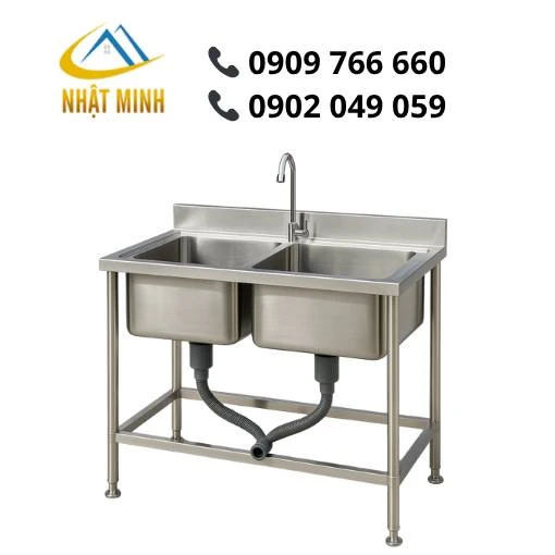 Bồn rửa inox 2 ngăn