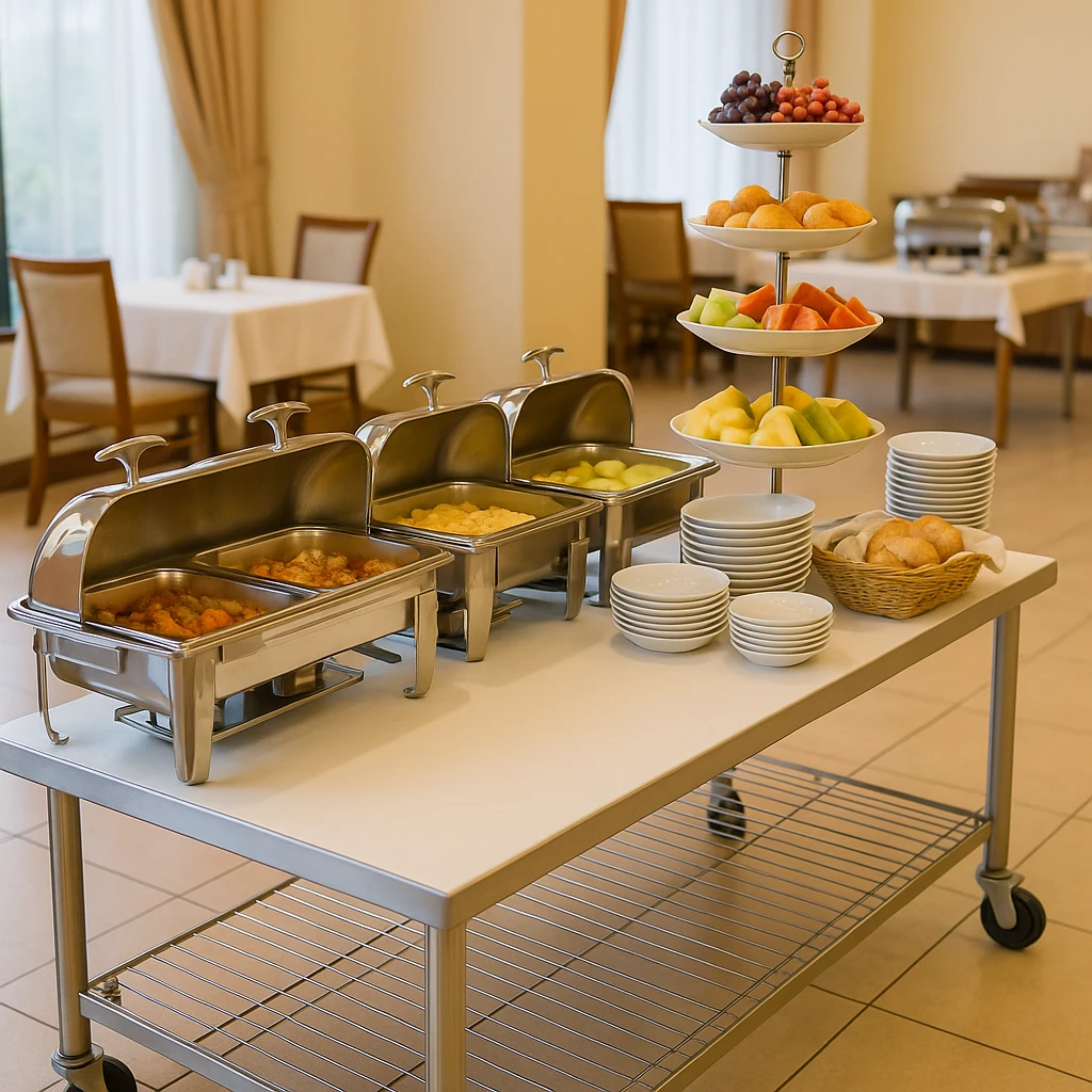 Kích thước quầy buffet nhà hàng nhỏ