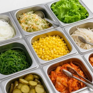 Quầy topping buffet hấp dẫn