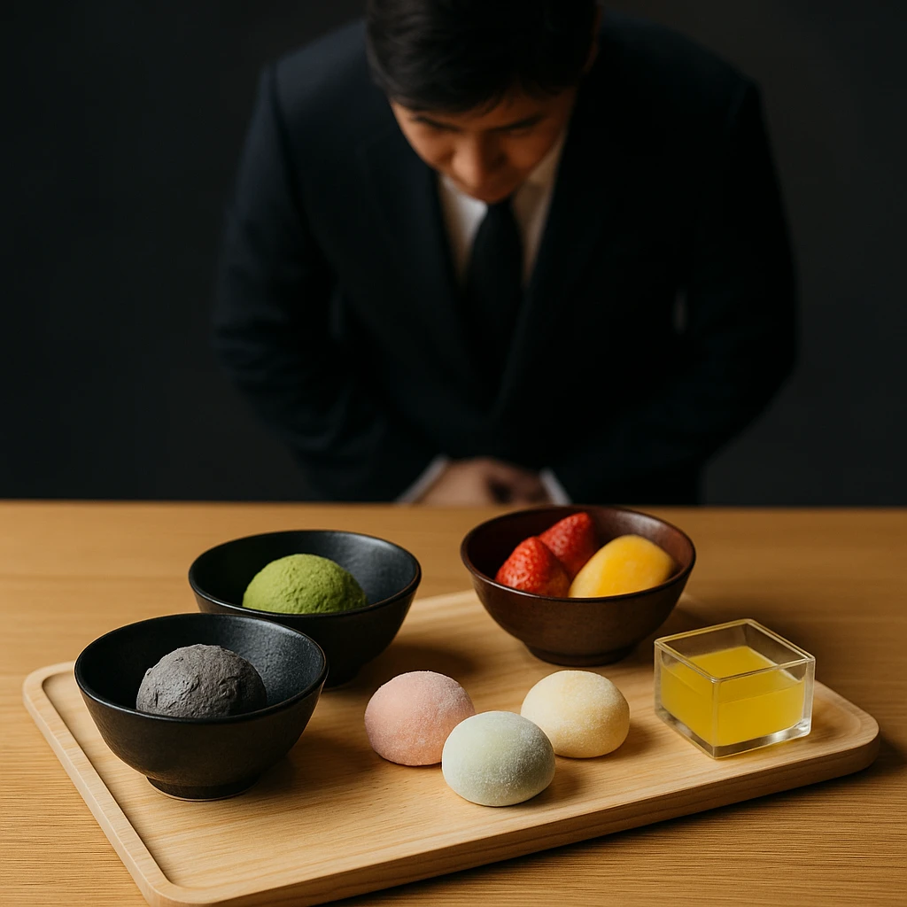 Kết thúc bằng tráng miệng Omakase đặc trưng