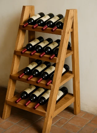 Kệ rượu dạng cầu thang