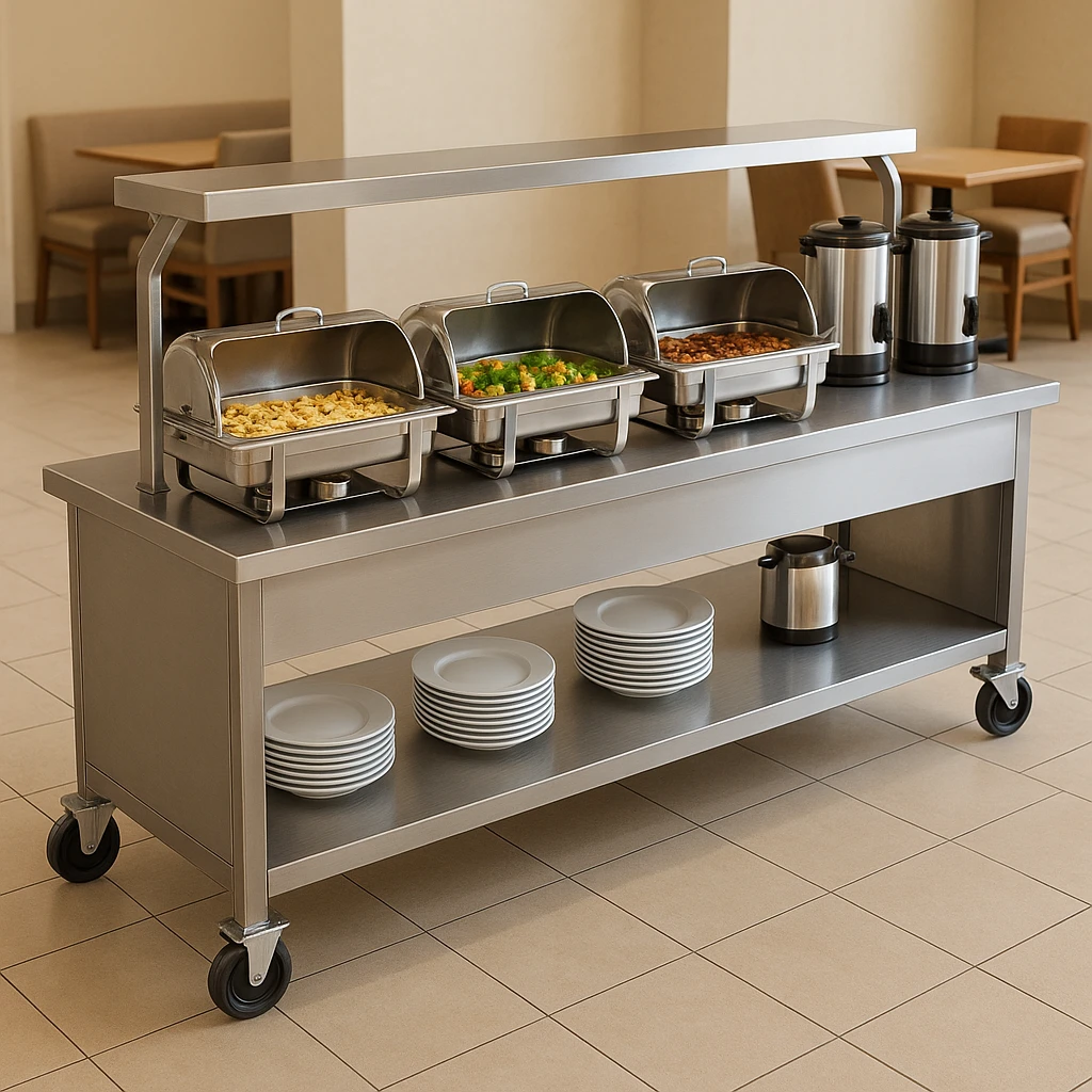 Quầy line buffet inox