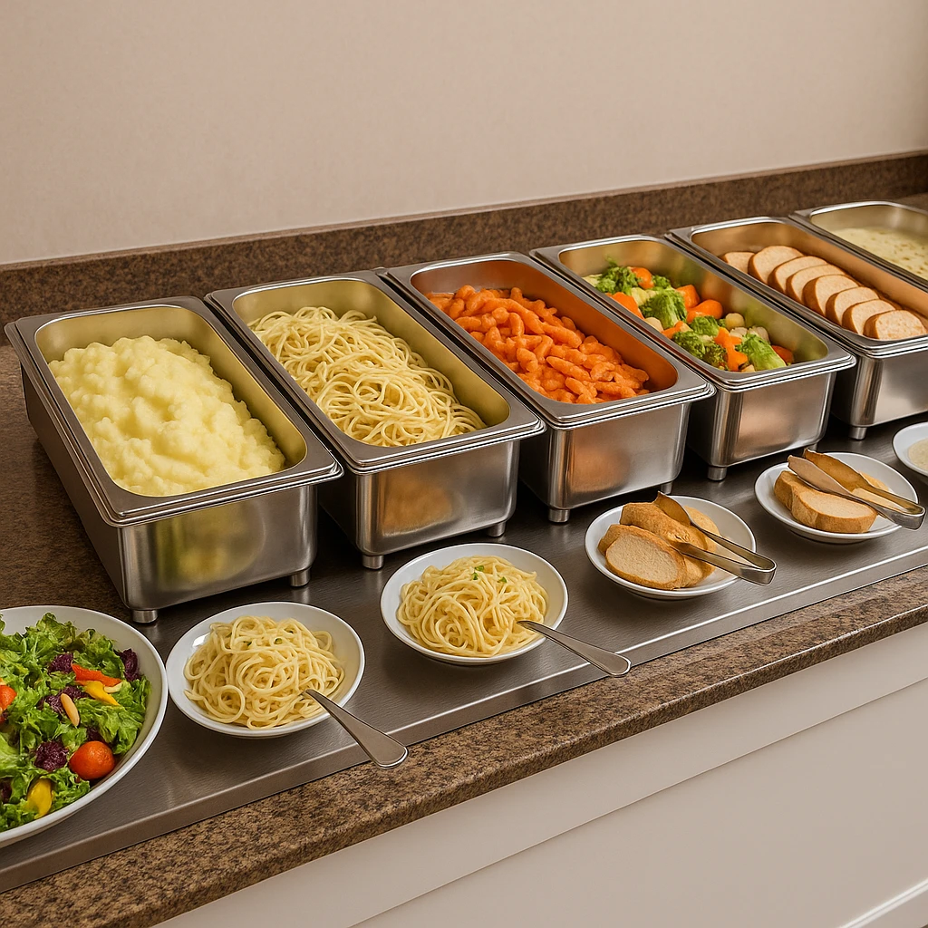 Tăng các món no ở đầu line buffet
