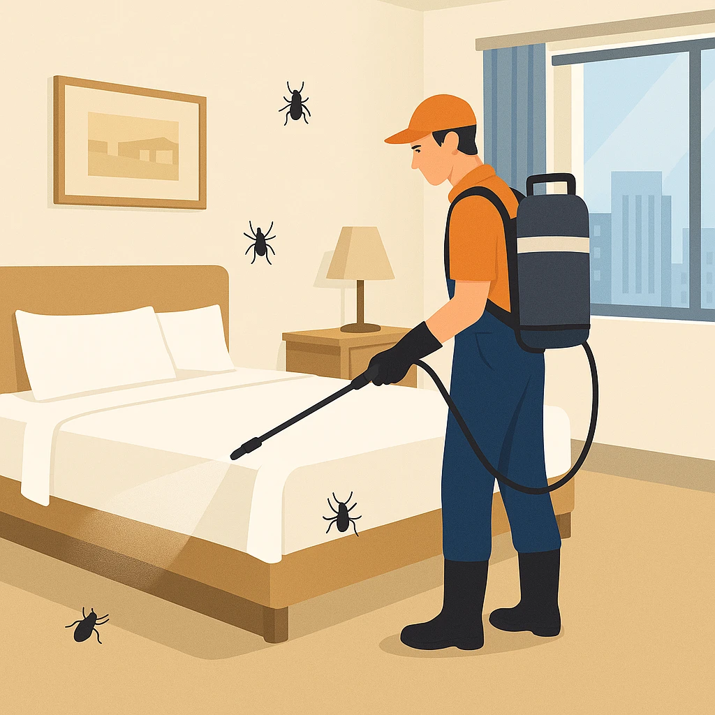 Quy trình 8 bước diệt côn trùng khách sạn 5 sao