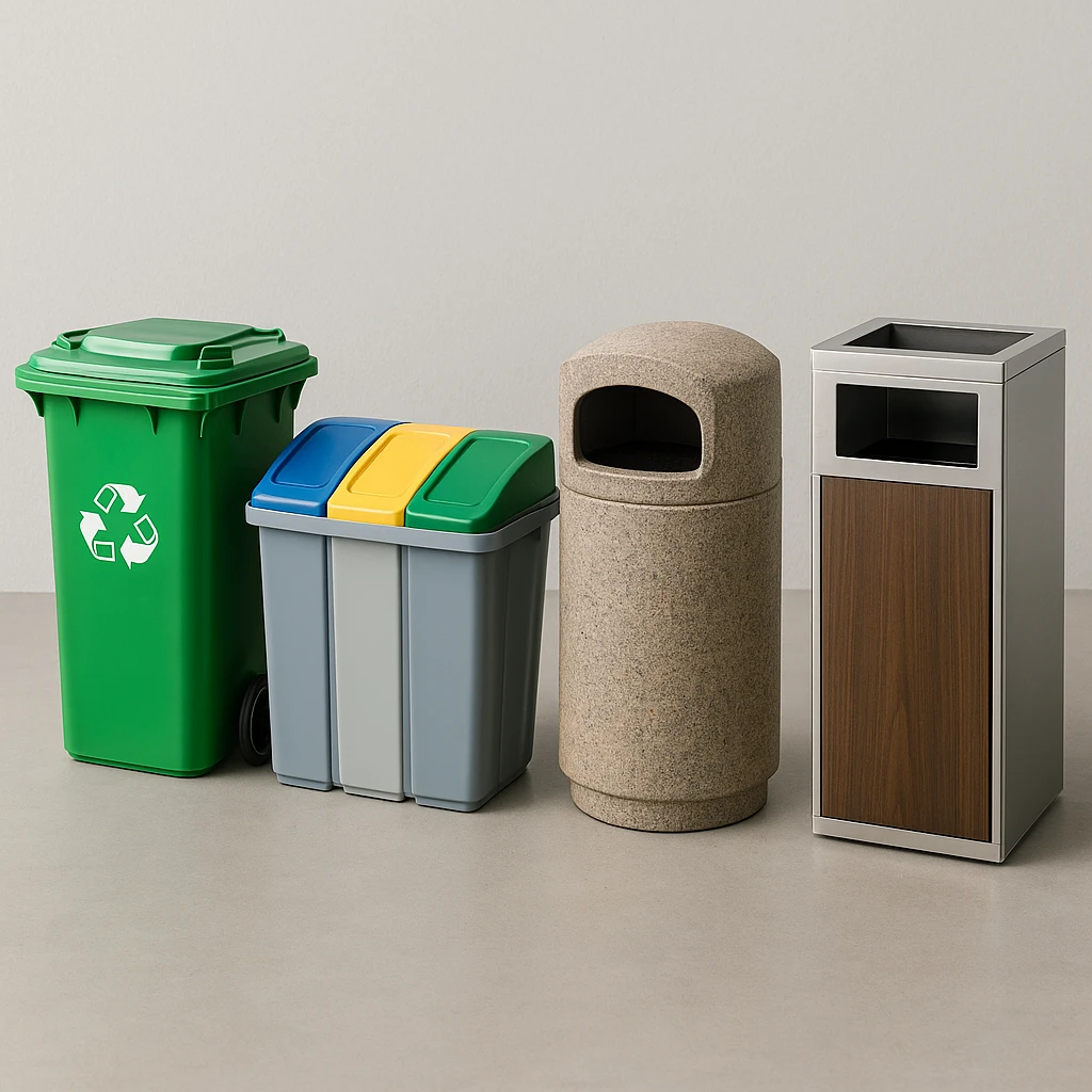 Các loại thùng rác, phân loại chi tiết