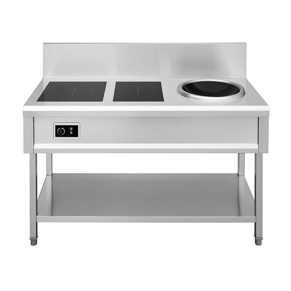 Bếp từ 2 họng + 1 bếp hầm
