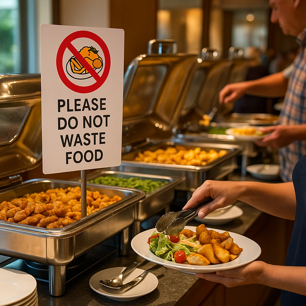 Giải pháp hạn chế khách lãng phí thức ăn tại nhà hàng buffet