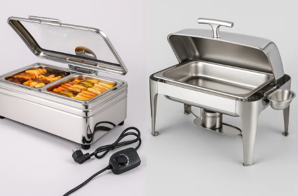 So sánh nồi buffet điện và nồi hâm nóng bằng cồn