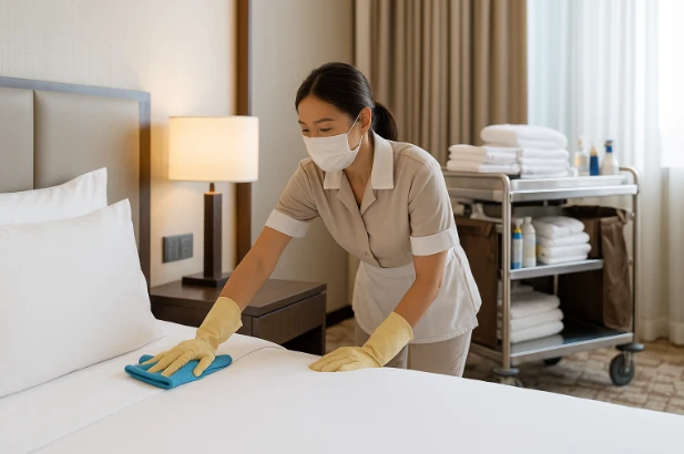 Quy trình và thiết bị vệ sinh khách sạn chuẩn 5 sao