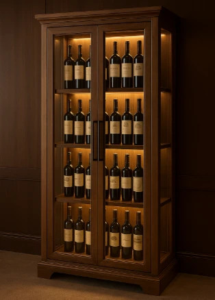 Kệ trưng bày rượu đứng (Floor-standing wine rack)