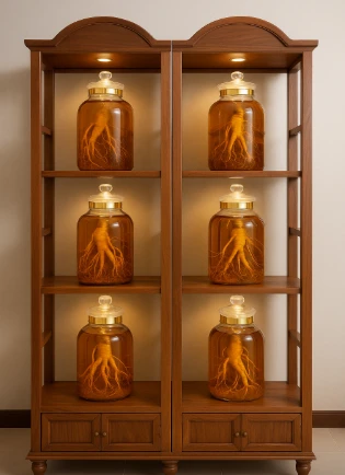 Kệ trưng bày rượu ngâm song lập