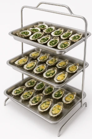 Kệ trưng bày hàu buffet