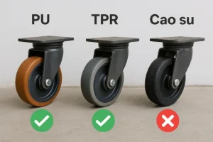 Bánh xe của xe đẩy dọn phòng loại nào tốt nhất?