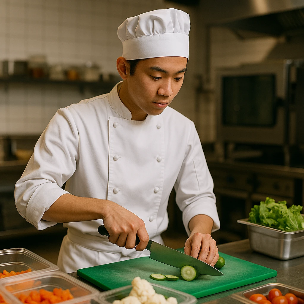 Phụ bếp chính có tay nghề tốt hơn Commis I/II/III.