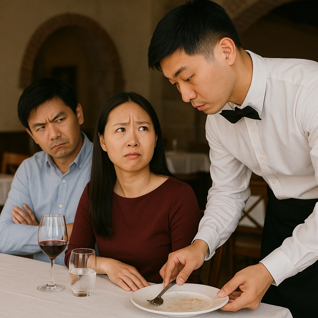 Lỗi thu dọn bàn trong Fine Dining khiến khách khó chịu