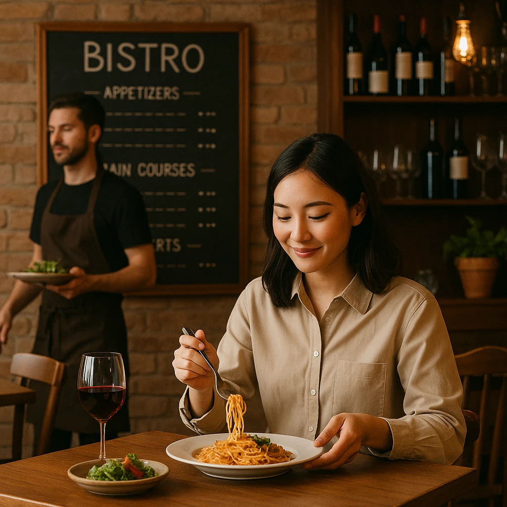 Bistro là mô hình nhà hàng nhỏ – phong cách casual – thân thiện, phục vụ nhanh nhưng chất lượng món ăn ở mức khá – cao