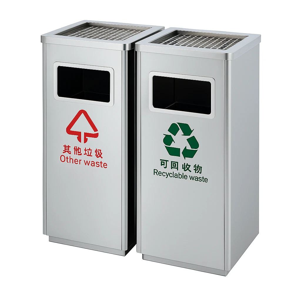 Thùng rác ngoài trời inox 304