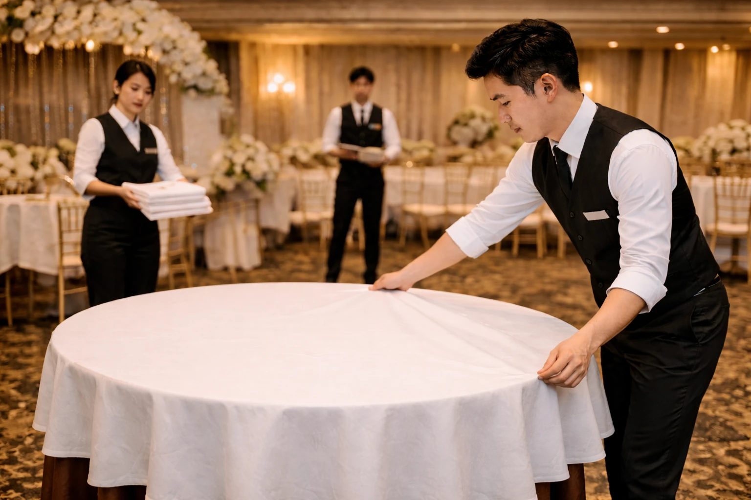 Các lỗi thường gặp khiến thay khăn bàn chậm và rối