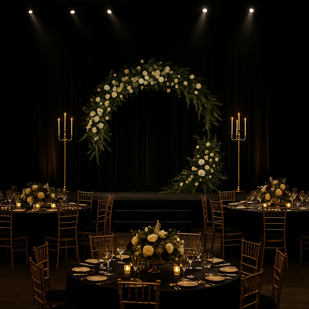 Concept “Black – Gold Gala Wedding”