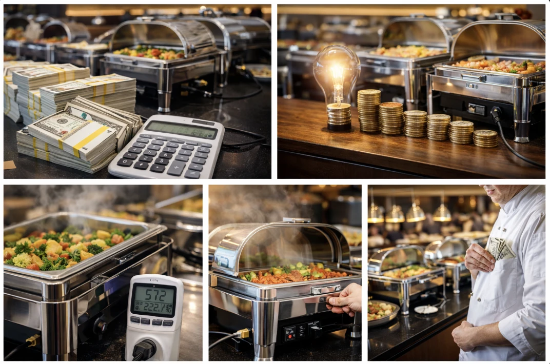 Nồi hâm nóng buffet điện có tốn điện không?