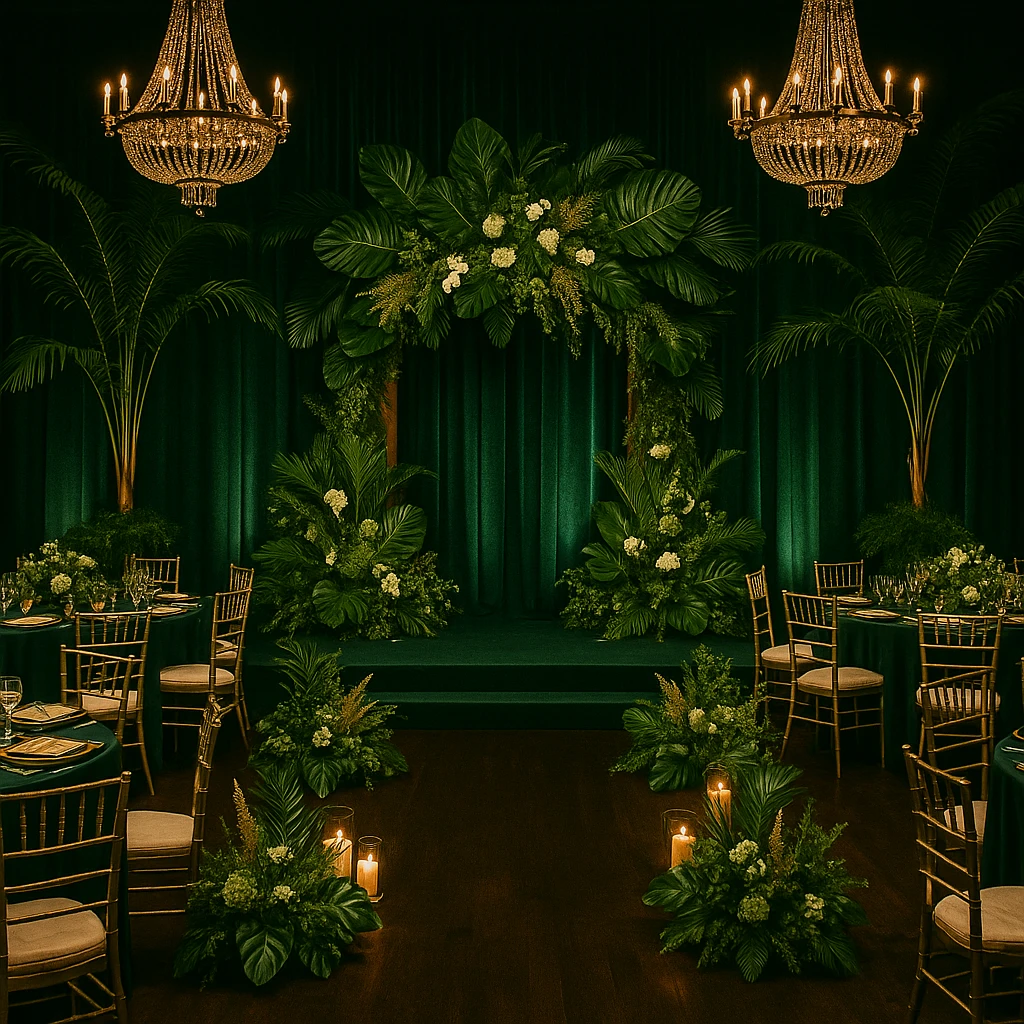 Concept tiệc cưới “Tropical Luxe”
