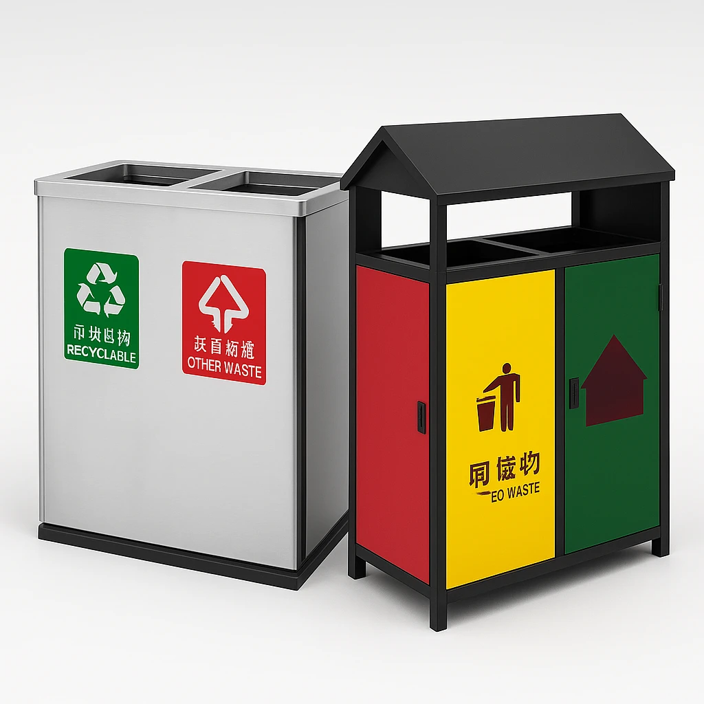 Hướng dẫn chọn thùng rác ngoài trời
