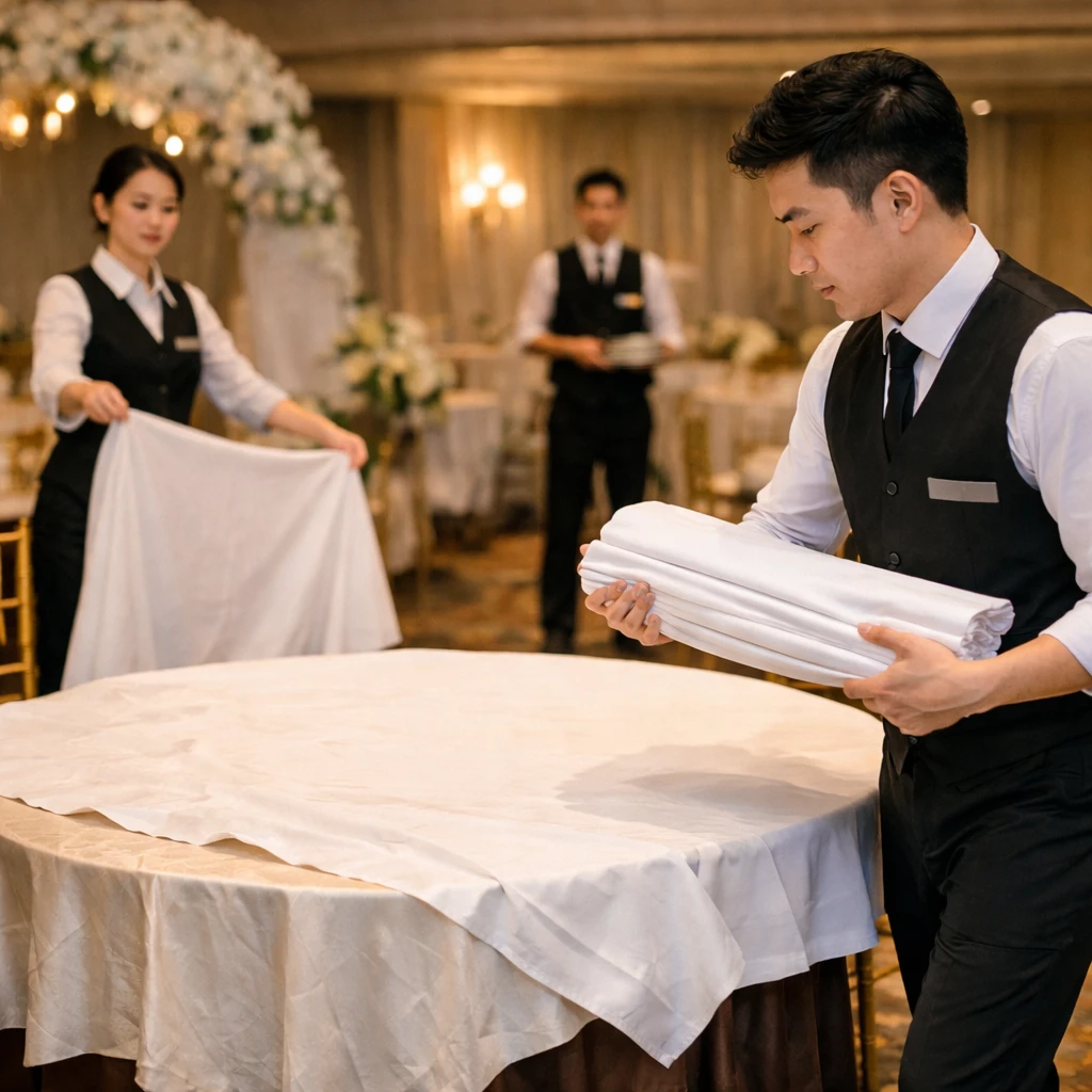Bước 1: Chuẩn bị tư thế và khăn mới