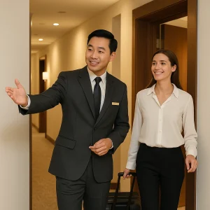 Quy trình dẫn khách lên phòng (Escort Guest) – tiêu chuẩn 5 sao