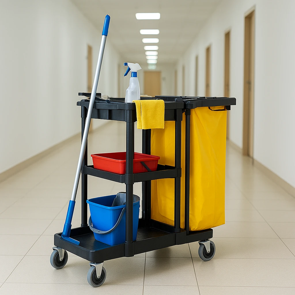 Xe đẩy vệ sinh dùng được trong những khu vực nào?