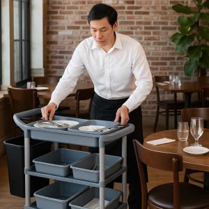 Cách bố trí xe thu dọn trong ca làm để tối ưu tốc độ phục vụ